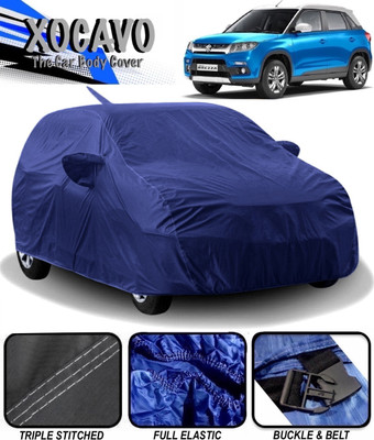 XOCAVO Car Cover For Maruti Suzuki Vitara Brezza (With Mirror Pockets)(Blue)
