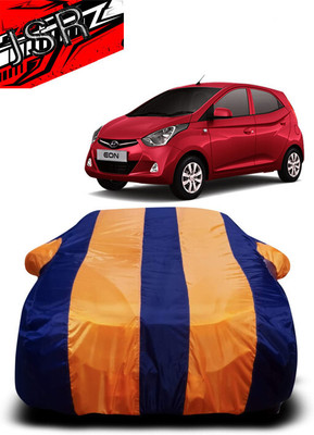 J S R Car Cover For Hyundai EON 1.0 Magna Plus Option O (With Mirror Pockets)(Orange, Blue)