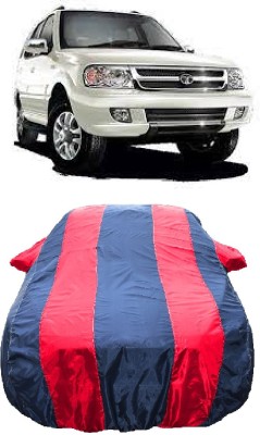 Wegather Car Cover For Tata Safari DICOR 2.2 LX 4x2 (With Mirror Pockets)(Red)