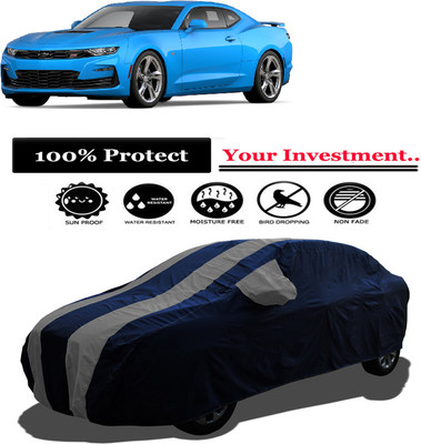 Amexride Car Cover For Chevrolet Camaro 2.5L (With Mirror Pockets)(Grey)