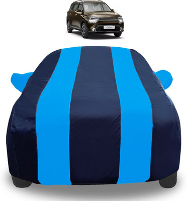 Auto Hub Car Cover For Kia Carens (With Mirror Pockets)(Blue)