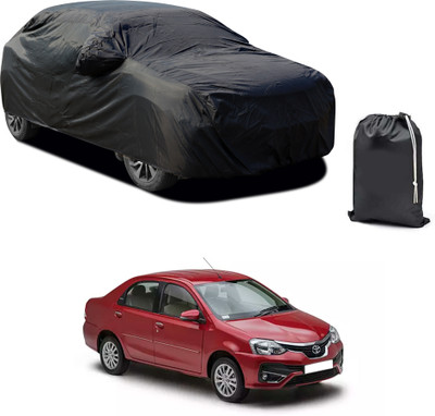 PAGORA Car Cover For Toyota Etios (With Mirror Pockets)(Black)