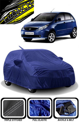 FRONCH Car Cover For Tata Vista (With Mirror Pockets)(Blue)