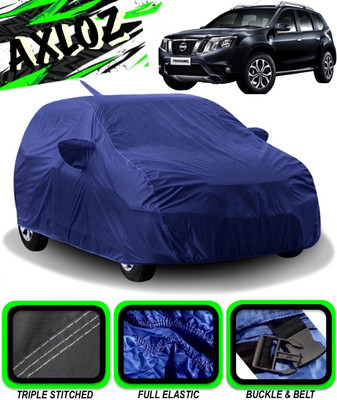 AXLOZ Car Cover For Nissan Terrano (With Mirror Pockets)(Blue)