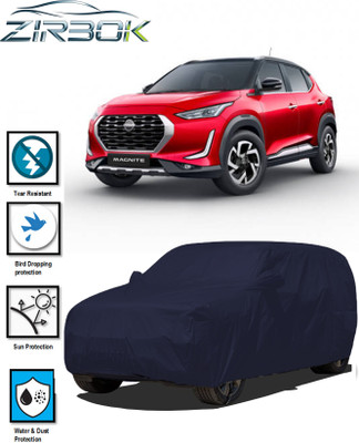 ZIRBOK Car Cover For Nissan Magnite (With Mirror Pockets)(Blue)