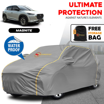 AUTOMOZEXO Car Cover For Nissan Magnite (With Mirror Pockets)(Grey)