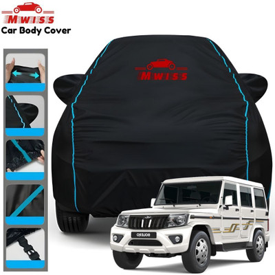 Mwiss Car Cover For Mahindra Bolero, Bolero 2.5 Diesel, Bolero Camper 2WD PS BS3, Bolero Camper 4WD PS BS3, Bolero Camper Di Long 4WD BS3 Refresh, Bolero Camper GOLD 2WD BS3 Refresh, Bolero Camper GOLD VX 2WD BS3 Refresh, Bolero Camper HUBER 2WD BS3 Refresh, Bolero DI AC BS III, Bolero DI NON AC BS 