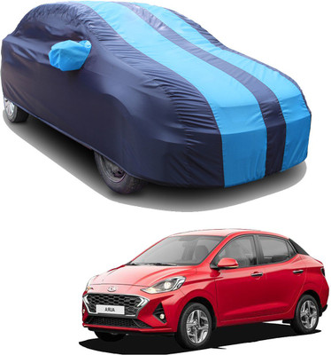 SS FOR YOUR SMART NEEDS Car Cover For Hyundai Aura S AMT Petrol (With Mirror Pockets)(Blue, Blue, For 2020 Models)