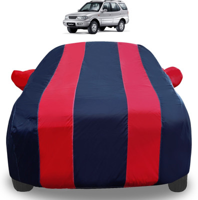Auto Hub Car Cover For Tata Safari Dicor (With Mirror Pockets)(Red)