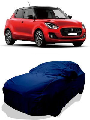 Coxtor Car Cover For Maruti Suzuki Swift AMT VXI Petrol (With Mirror Pockets)(Blue)