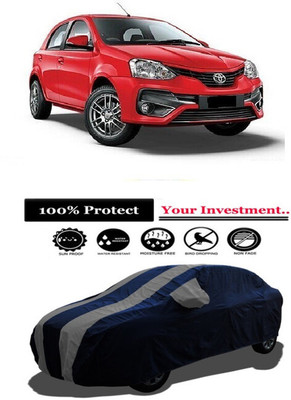 Amexride Car Cover For Toyota Etios Liva VXD (With Mirror Pockets)(Grey)