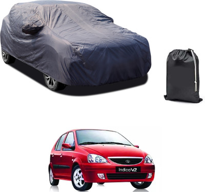 PAGORA Car Cover For Tata Indica V2 (With Mirror Pockets)(Grey)