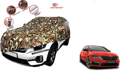 Auto Oprema Car Cover For Skoda Octavia (With Mirror Pockets)(Green)