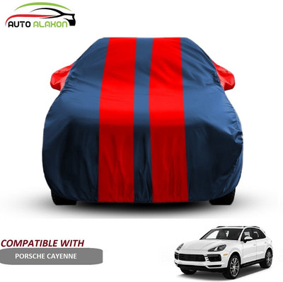 AUTO ALAXON Car Cover For Porsche Cayenne (With Mirror Pockets)(Blue, Red)