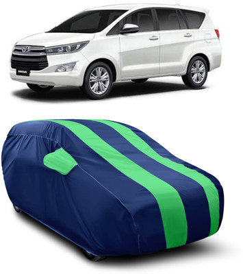 SXAWG Car Cover For Toyota Innova Crysta (With Mirror Pockets)(Green)