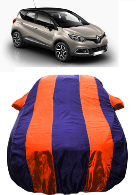 Wegather Car Cover For Renault Captur 1.5 Petrol RXT Mono (With Mirror Pockets)(Orange)