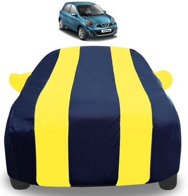 Auto Hub Car Cover For Nissan Micra (With Mirror Pockets)(Yellow)