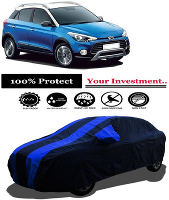 Amexride Car Cover For Hyundai i20 Active SX Dual Tone Petrol (With Mirror Pockets)(Multicolor)