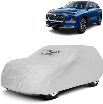 Kingsway Car Cover For Maruti Suzuki Grand Vitara (Without Mirror Pockets)(Silver, For 2022, 2023, 2024 Models)