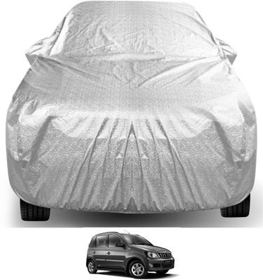Auto Hub Car Cover For Mahindra Quanto (With Mirror Pockets)(Silver)