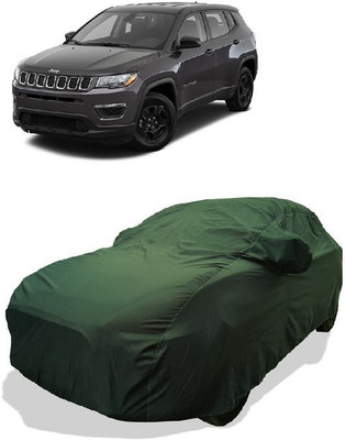 QLAX Car Cover For Hyundai Compass 1.4 Limited Plus Petrol (With Mirror Pockets)(Gold)