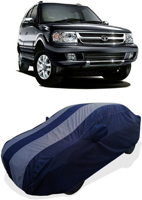 Coxtor Car Cover For Tata Safari VTT EX (With Mirror Pockets)(Grey)