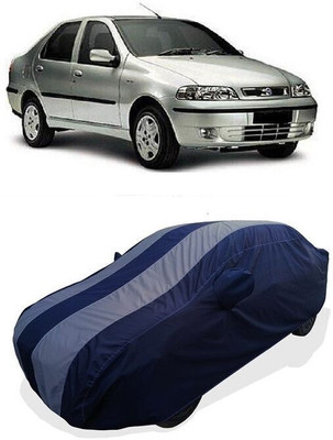 QLAX Car Cover For Maruti Siena (With Mirror Pockets)(Grey)
