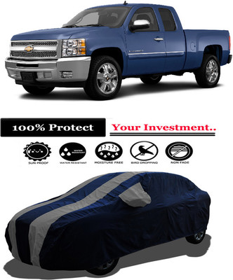 Amexride Car Cover For Chevrolet Silverado 4.8L (With Mirror Pockets)(Grey)