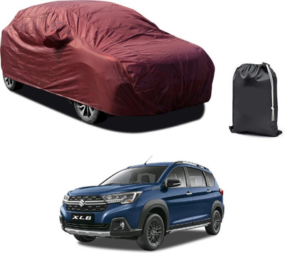 CODOKI Car Cover For Maruti Suzuki XL6 (With Mirror Pockets)(Maroon)