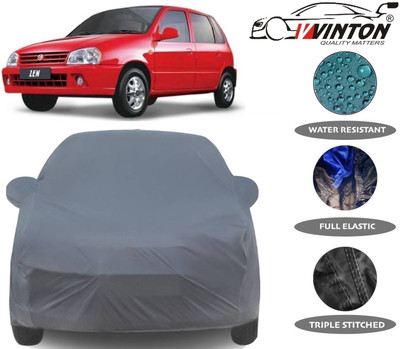 V VINTON Car Cover For Maruti Suzuki Zen (With Mirror Pockets)(Grey)