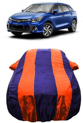 Wegather Car Cover For Toyota Glanza G Petrol (With Mirror Pockets)(Orange)