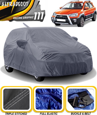 ALTRADECOT Car Cover For Toyota Etios Cross (With Mirror Pockets)(Grey)