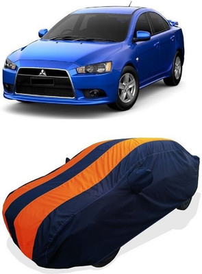 QLAX Car Cover For Maruti Lancer (With Mirror Pockets)(Orange)