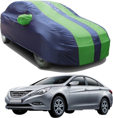 SS FOR YOUR SMART NEEDS Car Cover For Hyundai Sonata Embera (With Mirror Pockets)(Green, Blue)