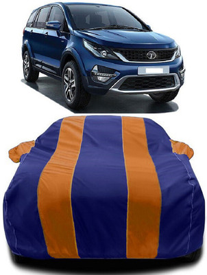 Autoprime Car Cover For Tata Hexa (With Mirror Pockets)(Orange, Blue)