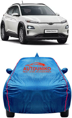 autouniko Car Cover For Hyundai Kona (With Mirror Pockets)(Blue)