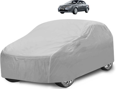 Caronix Car Cover For Toyota Etios (With Mirror Pockets)(Silver)