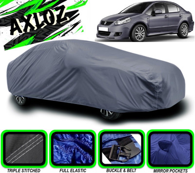 AXLOZ Car Cover For Maruti Suzuki SX4 (With Mirror Pockets)(Grey)