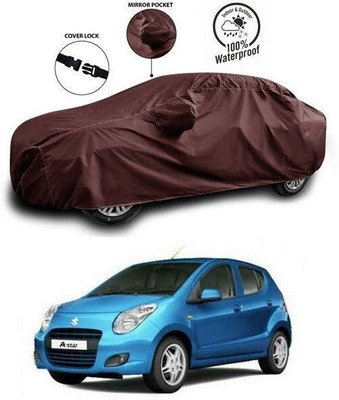 ANTHUB Car Cover For Maruti Suzuki Alto 800 (With Mirror Pockets)(Maroon)