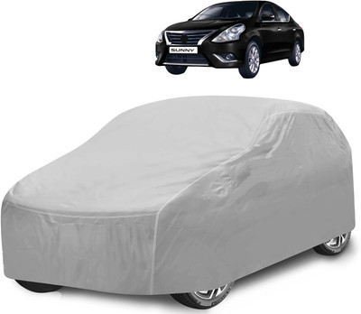 Caronix Car Cover For Nissan Sunny (With Mirror Pockets)(Silver)
