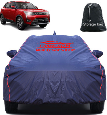 FAMEXON Car Cover For Mahindra XUV400 (With Mirror Pockets)(Black)
