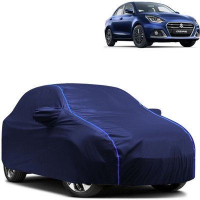 Autohaux Car Cover For Maruti Suzuki Swift Dzire AMT ZDI (With Mirror Pockets)(Blue)
