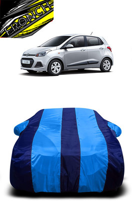 FRONCH Car Cover For Hyundai Grand i10 Magna (With Mirror Pockets)(Blue)