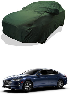 Coxtor Car Cover For Hyundai Sonata 2.0 L (With Mirror Pockets)(Green)