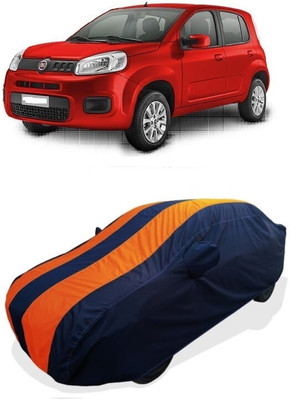 Coxtor Car Cover For Fiat Uno (With Mirror Pockets)(Orange)