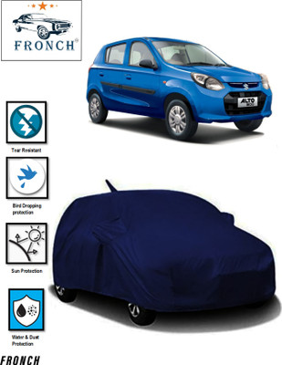FRONCH Car Cover For Maruti Suzuki Alto 800 (With Mirror Pockets)(Blue)