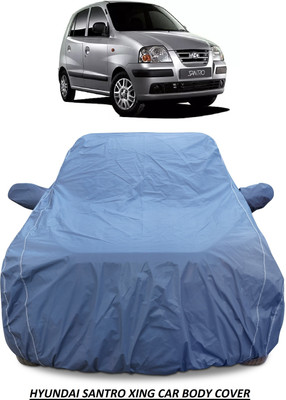 AUTOFIT Car Cover For Hyundai Santro Xing (With Mirror Pockets)(Blue)