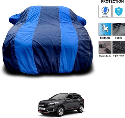 PAGORA Car Cover For Kia Seltos HTX 1.5 (With Mirror Pockets)(Blue)