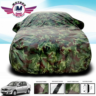 MoTRoX Car Cover For Mahindra Logan (Without Mirror Pockets)(Green)