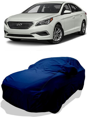 Coxtor Car Cover For Hyundai Sonata V6 (With Mirror Pockets)(Blue)